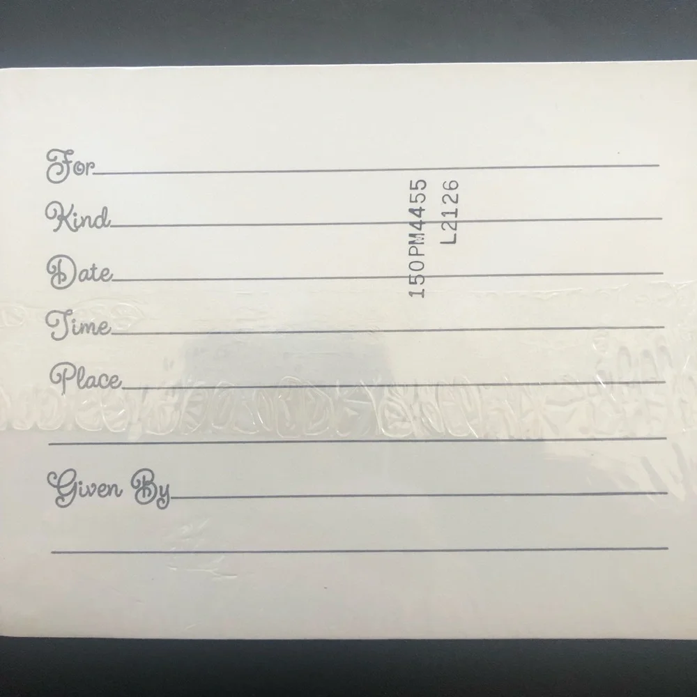 VINTAGE 1980s BRIDAL SHOWER INVITATIONS HALLMARK 8